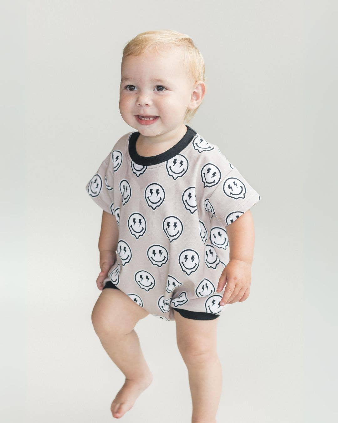 Short Sleeve Baby Bubble Romper | Electric Drippy