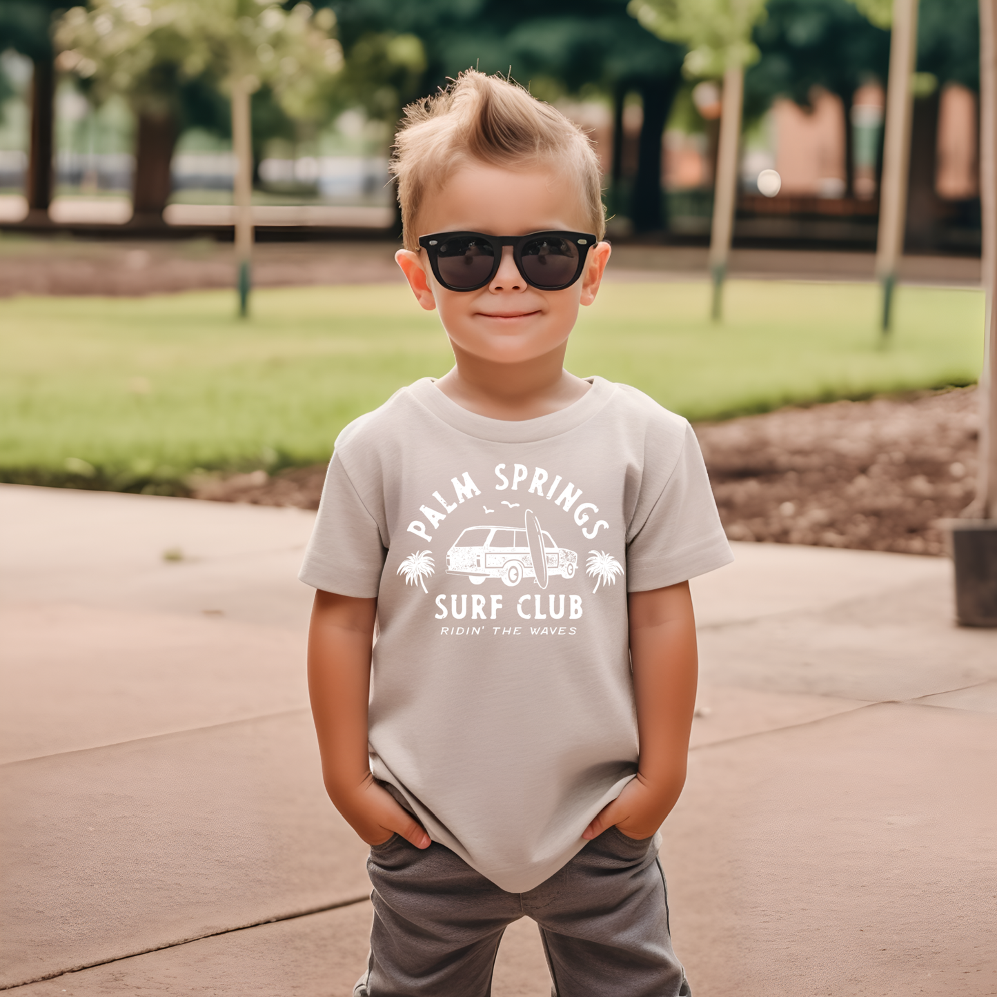Toddler & Kids Surf Life Tan T-Shirt