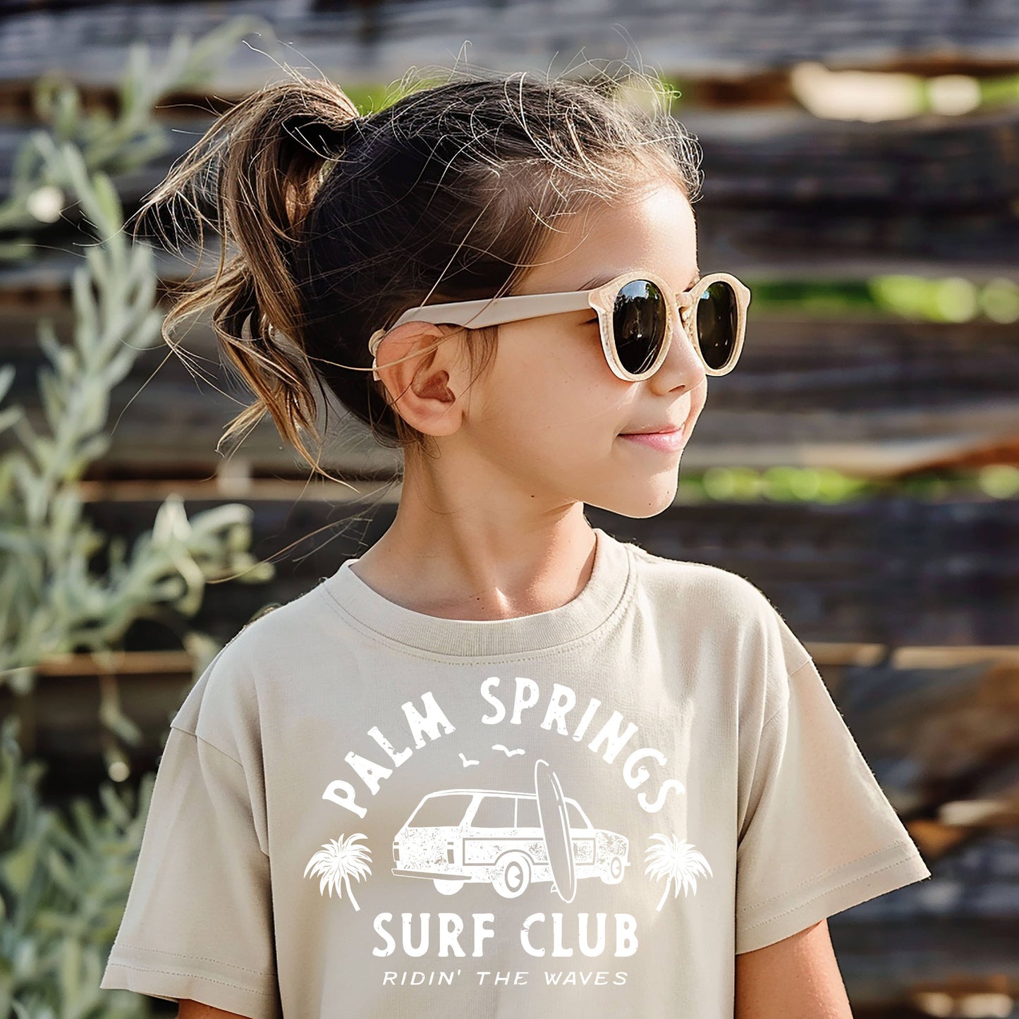 Toddler & Kids Surf Life Tan T-Shirt
